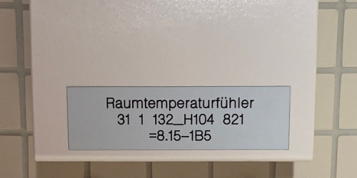 Room Temperature Sensor in a Large Indoor Swimming Pool with Seemingly “Speaking” Identifiers